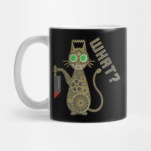 What Steampunk Killer Murder Cat with Knife and Hannibal Mask Mug